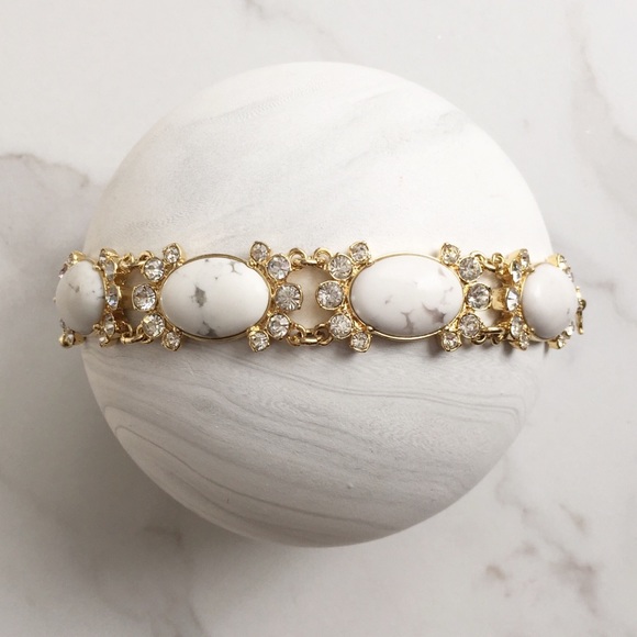 Ann Taylor Jewelry - Ann Taylor marble and gold bracelet
